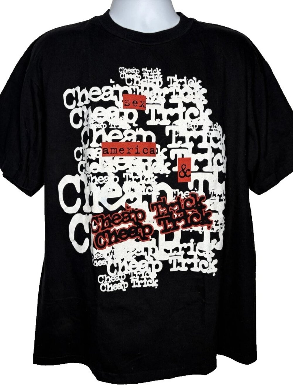 Vintage 90s Sex America Cheap Trick T-shirt Size XL Winterland Single Stitch